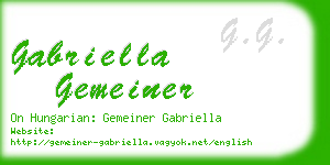 gabriella gemeiner business card